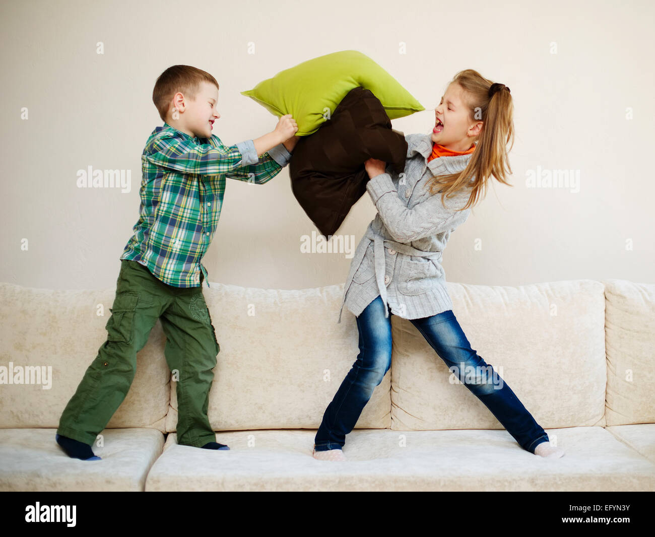 Baby Boy Girl Fighting High Resolution Stock Photography And Images Alamy