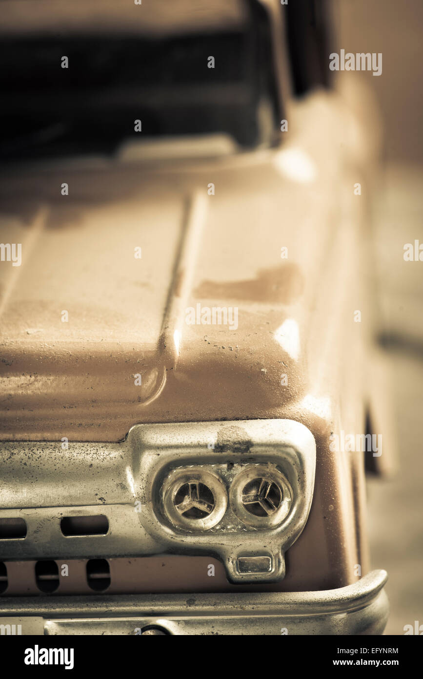Close up of vintage toy car Stock Photo - Alamy