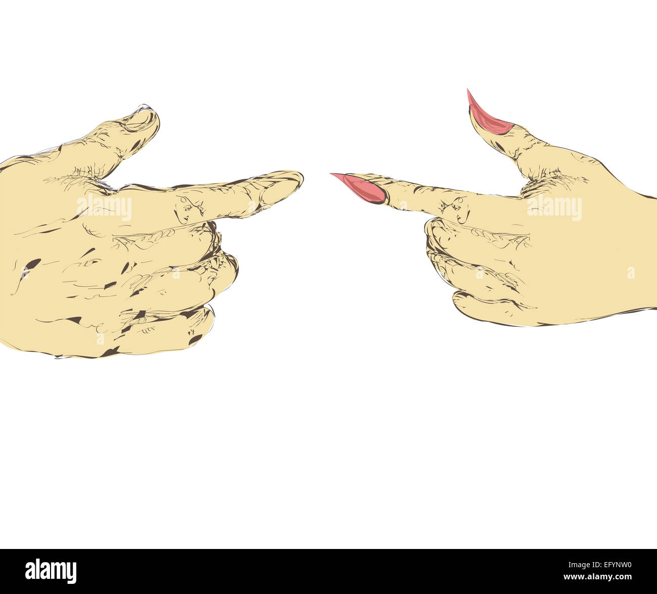 Male And Female Hands Stock Photo Alamy