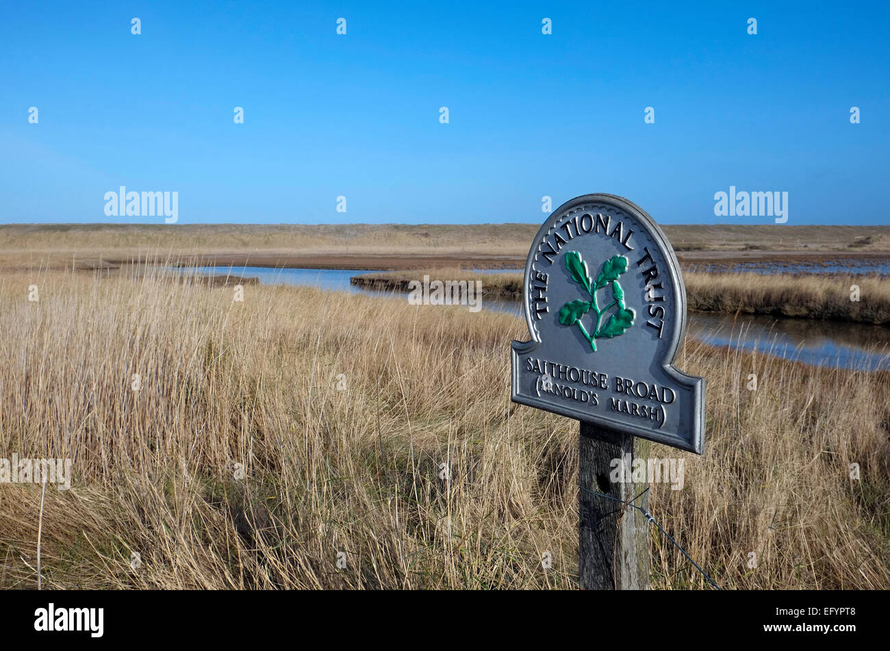 salthouse broad, cley, norfolk, england Stock Photo