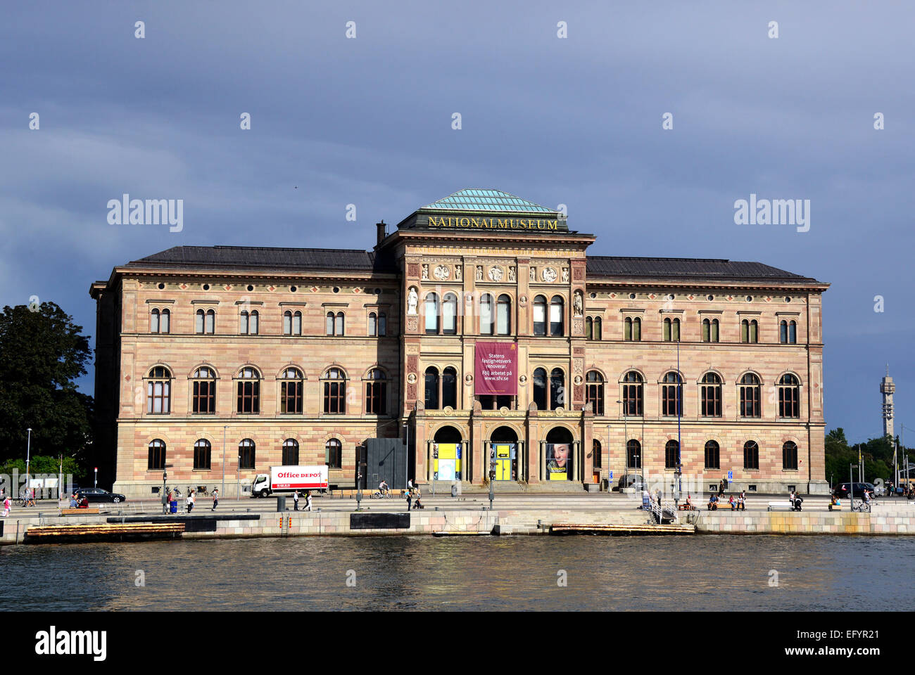Im Bild das Schwedische Nationalmuseum, das gerade grundrenoviert wird. Stock Photo