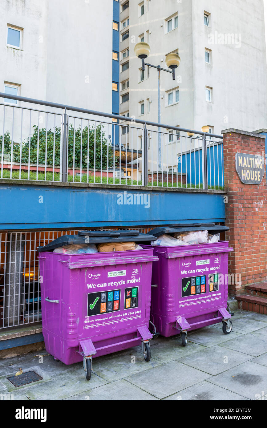 Recycling bins london house hires stock photography and images Alamy