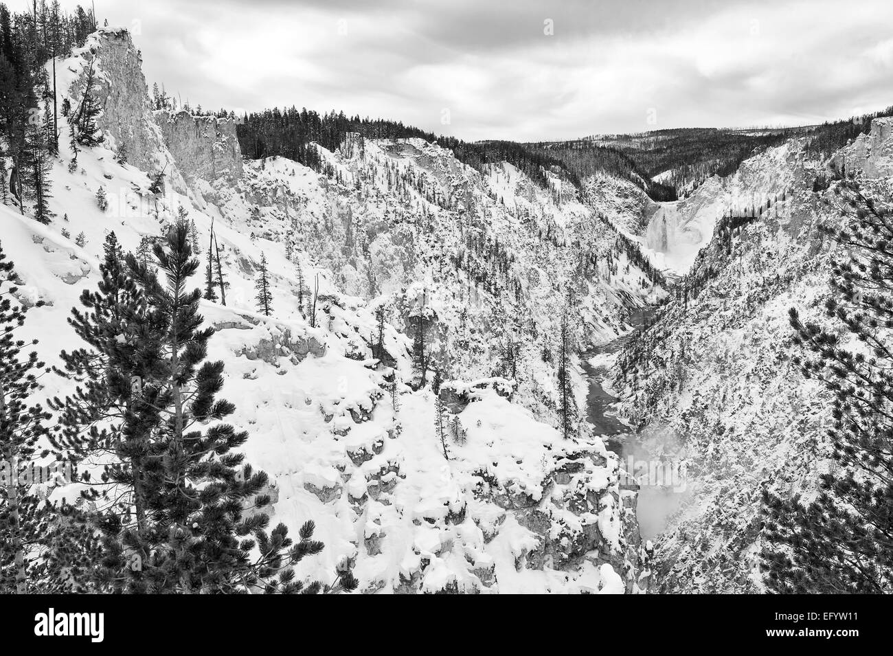 Winter Mountain River Landscape Stock Photo - Alamy
