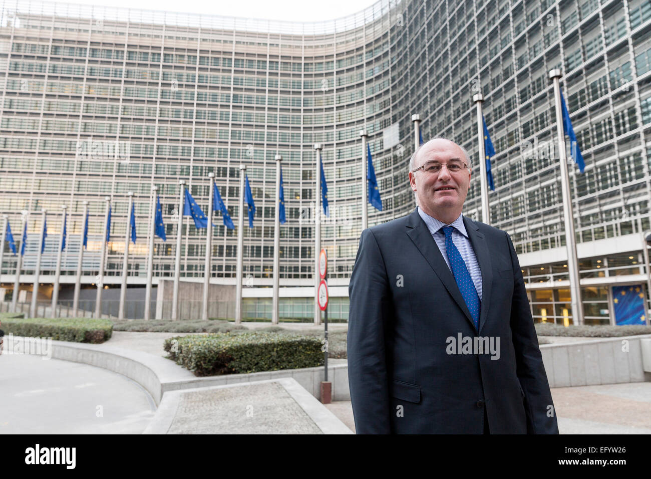 Belgium, Brussels: new EU-Commissioner for Agriculture Hogan Stock Photo Alamy