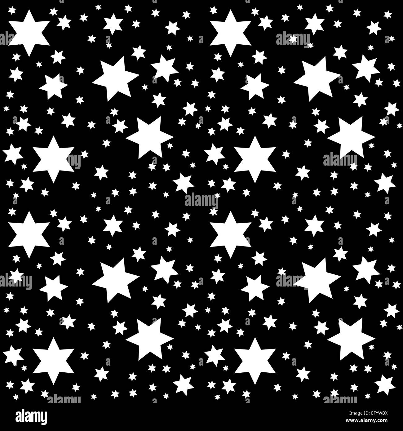 Space. Starry Sky with the Moon. Vector Illustration. Stock Photo