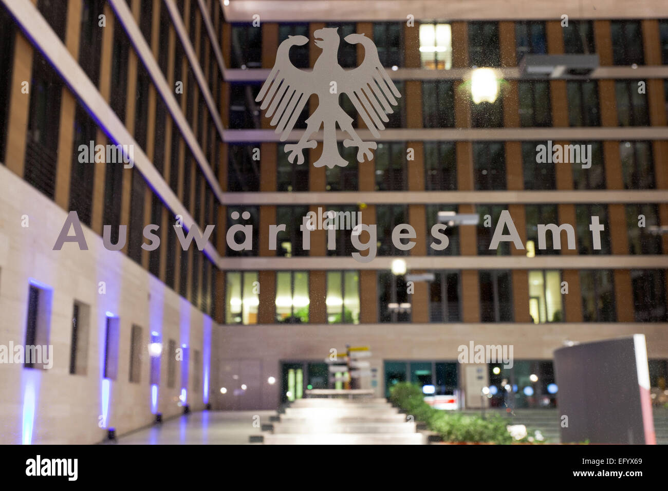interieur architecture of the foyer of the german Department for Foreign Affairs; photo: January 27, 2015. Stock Photo
