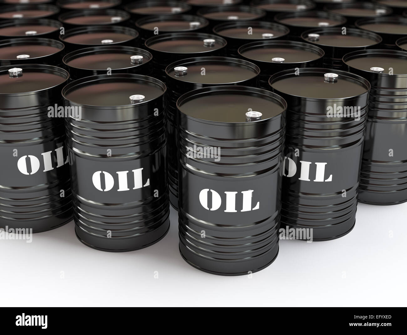 Black oil barrels Stock Photo Alamy