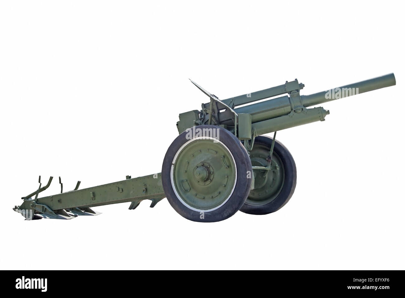 retro artillery, on an isolated white background Stock Photo - Alamy