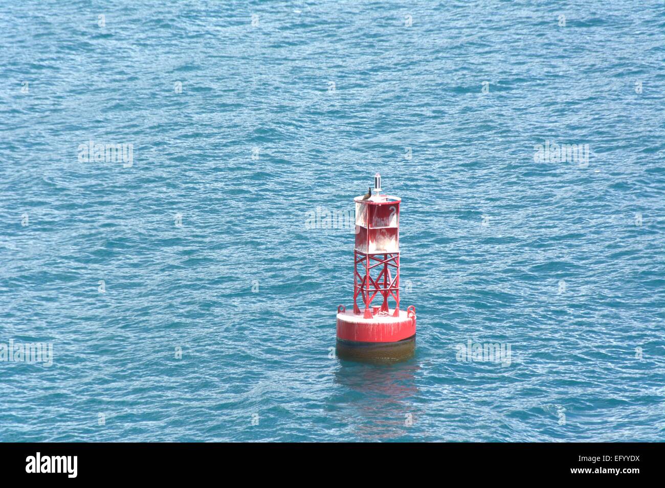buoy in sea Stock Photo