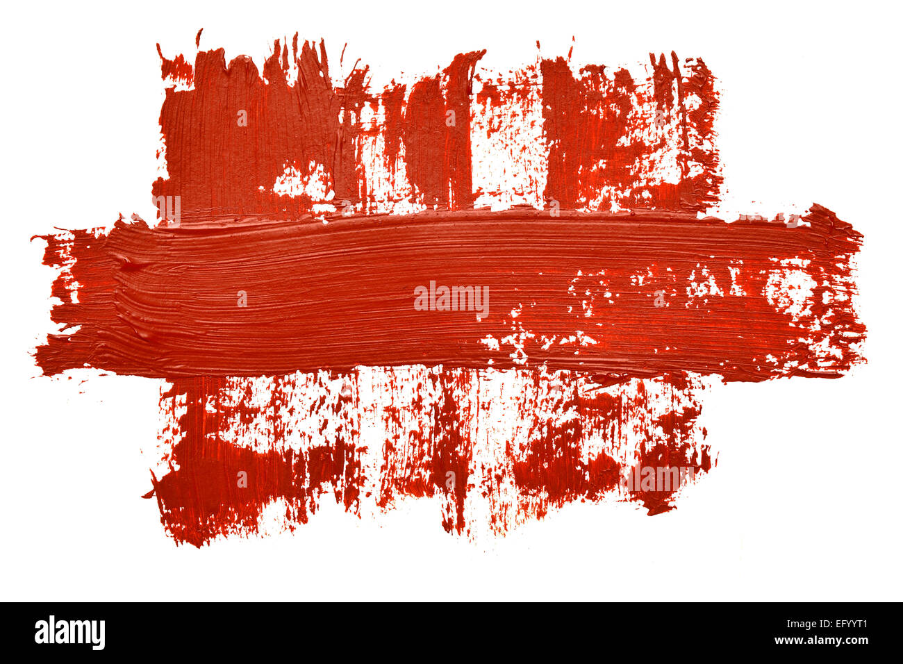 Red brush strokes isolated on the white background Stock Photo - Alamy