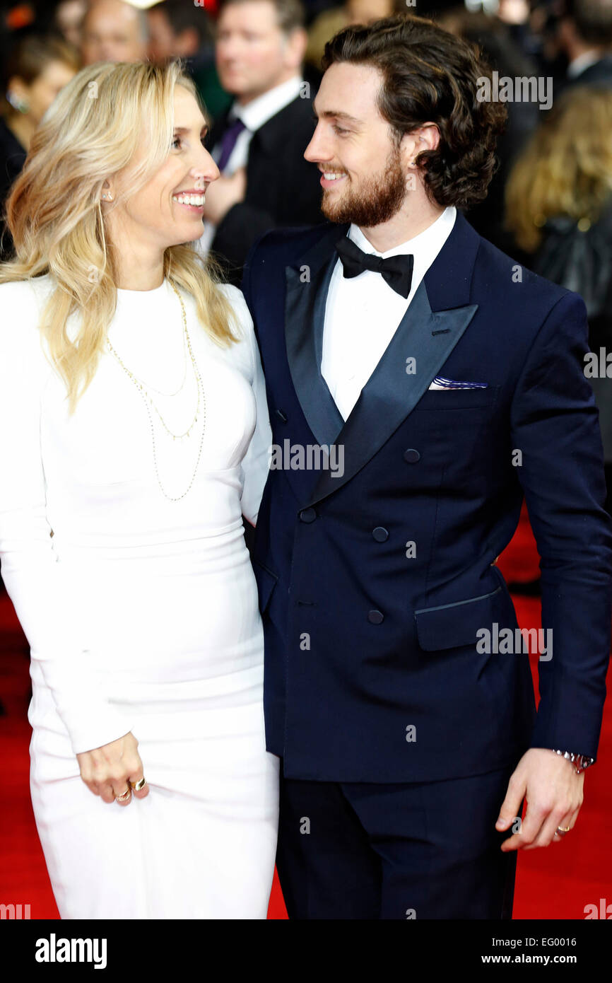 Sam Taylor-Johnson and Aaron Taylor-Johnson attending the 'Fifty Shades Of Grey' premiere at the 65th Berlin International Film Festival/Berlinale 2015 on February 11, 2015./picture alliance Stock Photo