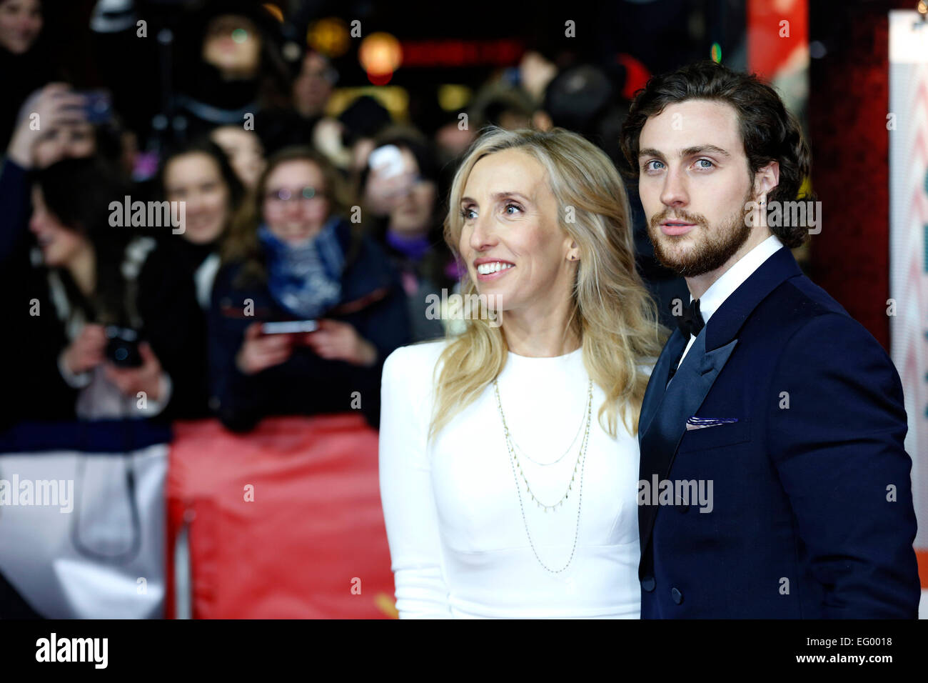 Sam Taylor-Johnson and Aaron Taylor-Johnson attending the 'Fifty Shades Of Grey' premiere at the 65th Berlin International Film Festival/Berlinale 2015 on February 11, 2015./picture alliance Stock Photo