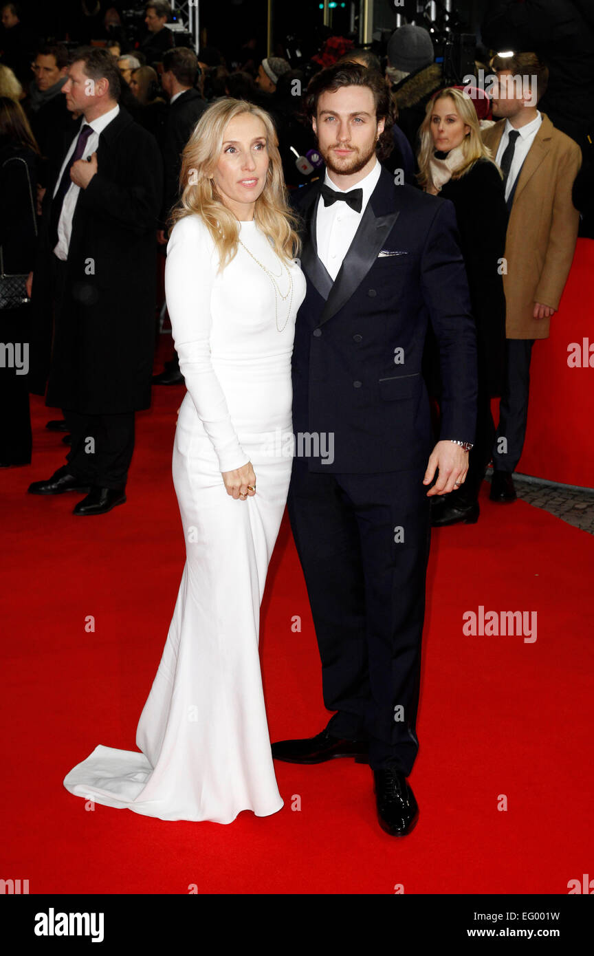 Director Sam Taylor-Johnson and husband Aaron Taylor-Johnson attending the 'Fifty Shades Of Grey' premiere at the 65th Berlin International Film Festival/Berlinale 2015 on February 11, 2015./picture alliance Stock Photo