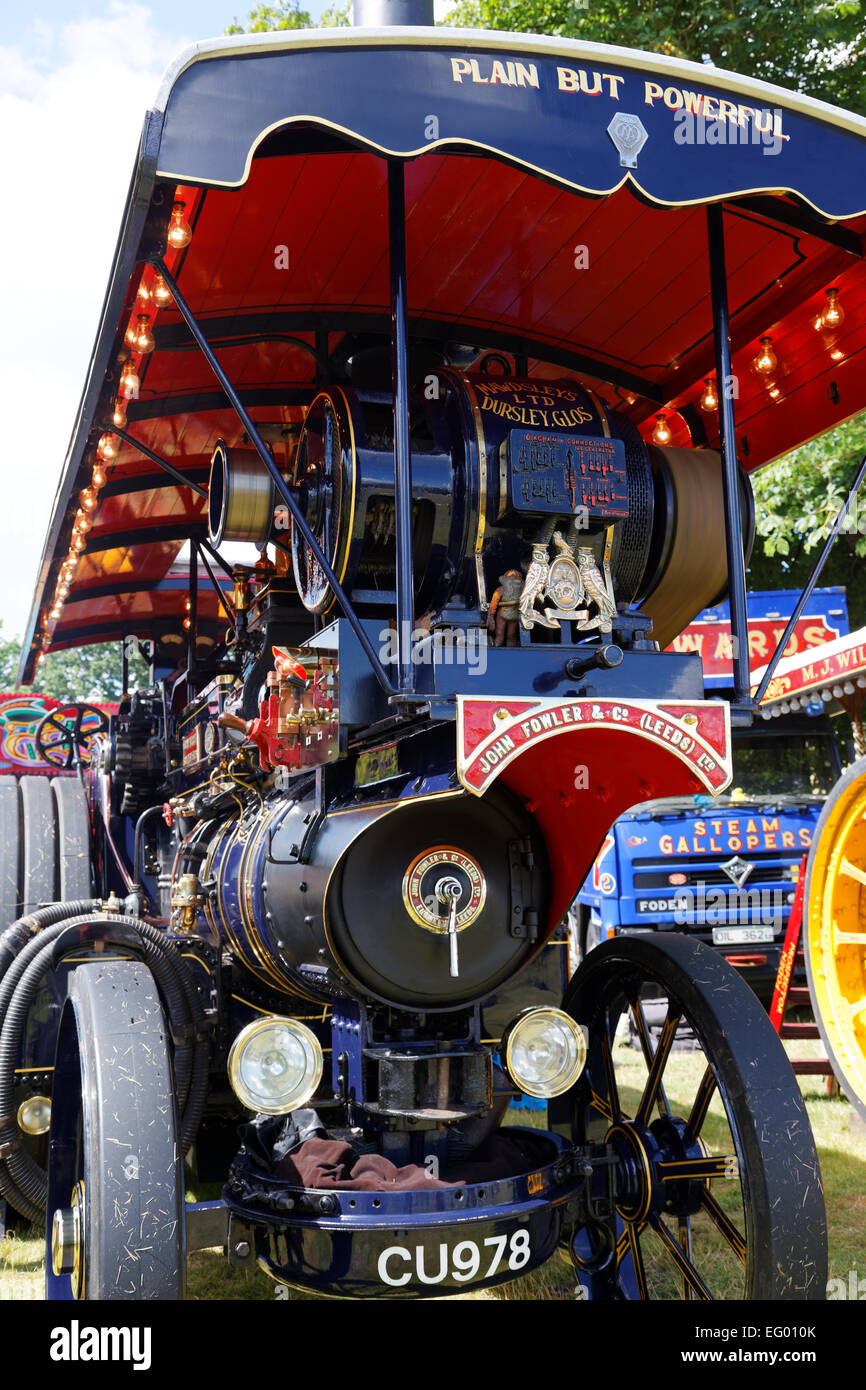 Steam Driven Traction Engine Stock Photo