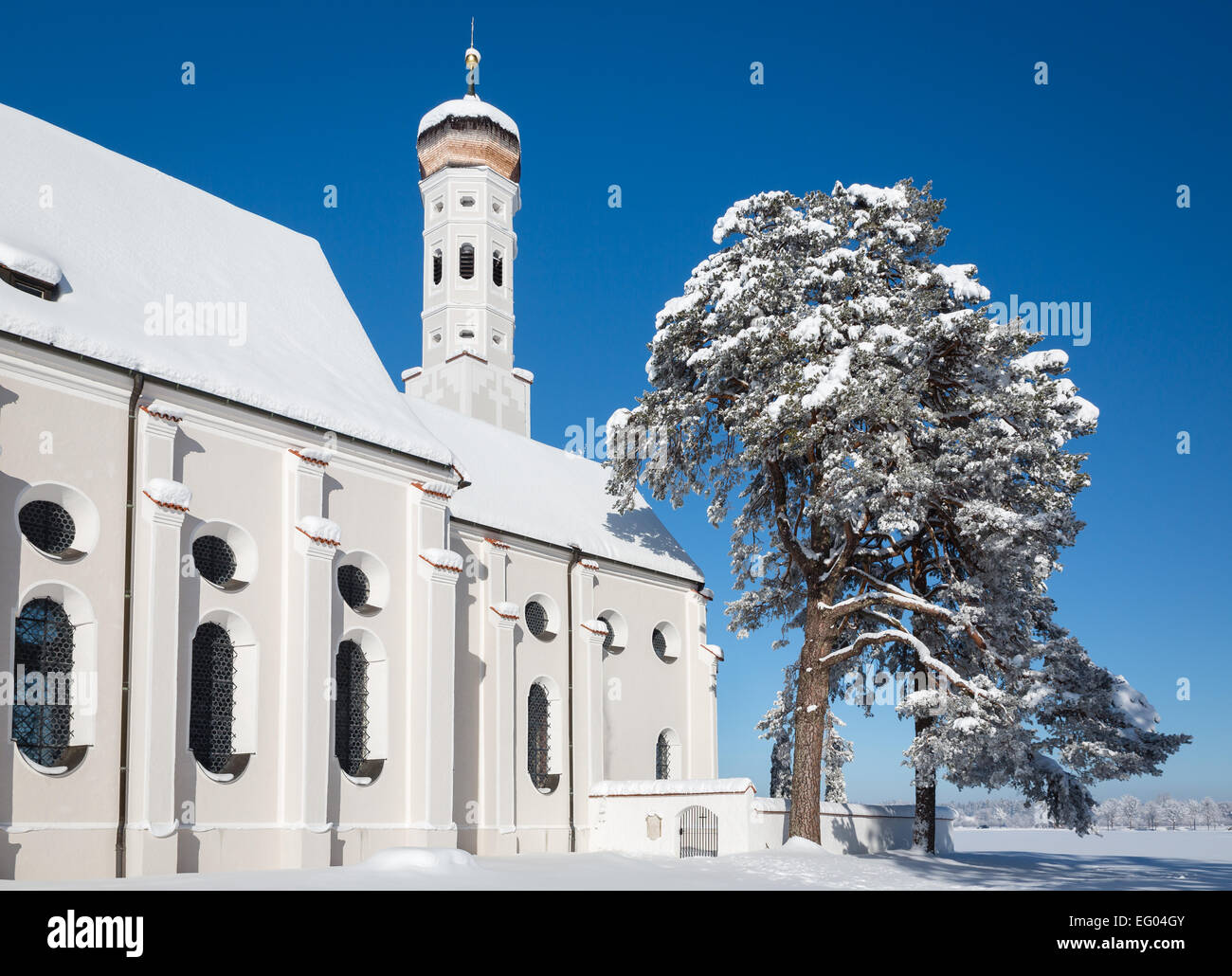 Bavarian alps church hi-res stock photography and images - Alamy
