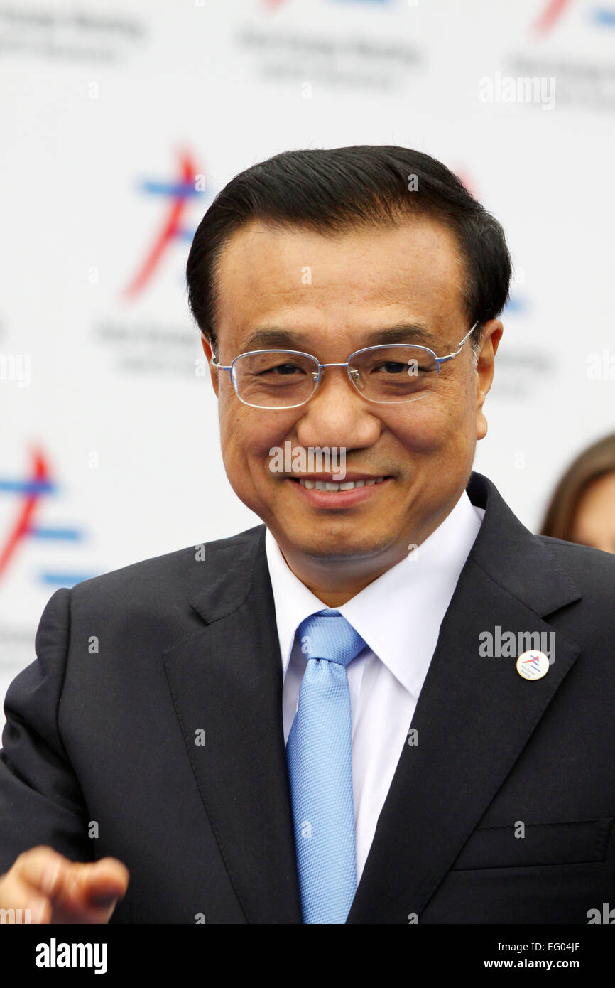 Italy, Milan:10/17/2014. Chinese Prime Minister Li Keqiang prior to the start of a session at the ASEM Summit. Stock Photo