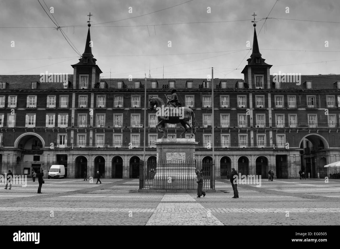 Plaza Mayor, Madrid, Spain Stock Photo