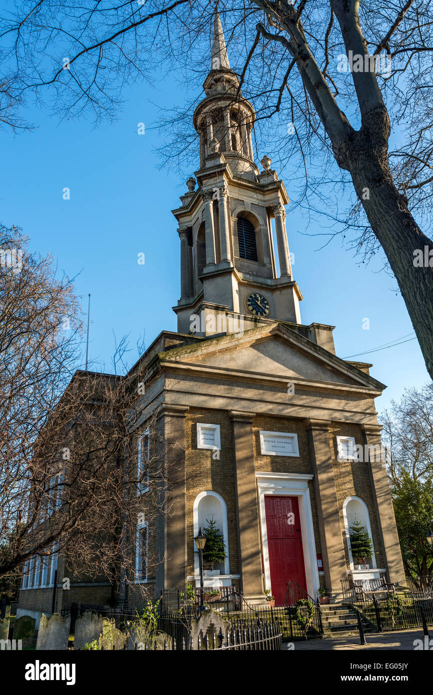 St Paul's Shadwell is a church in the Shadwell area of the East London Borough of Tower Hamlets Stock Photo