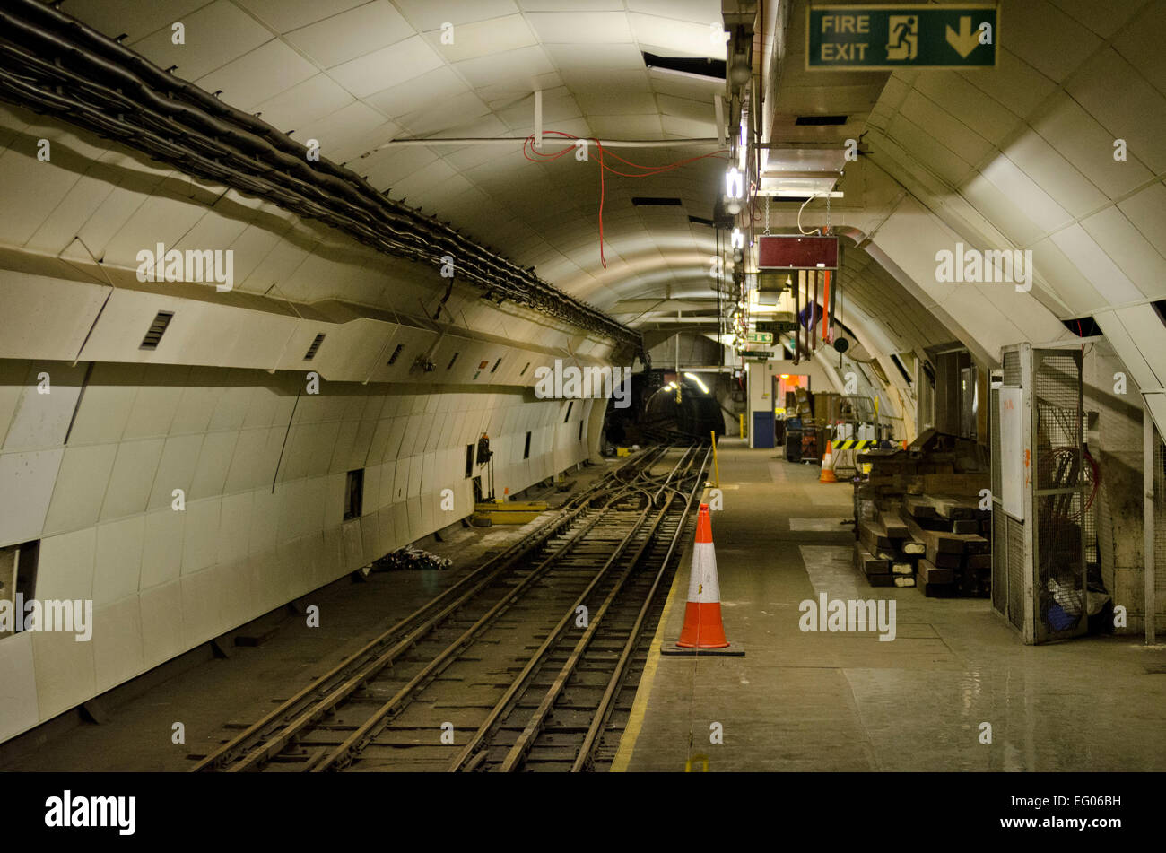 The Royal Mail rail train aka Mail Rail a 6.5 mile track connecting