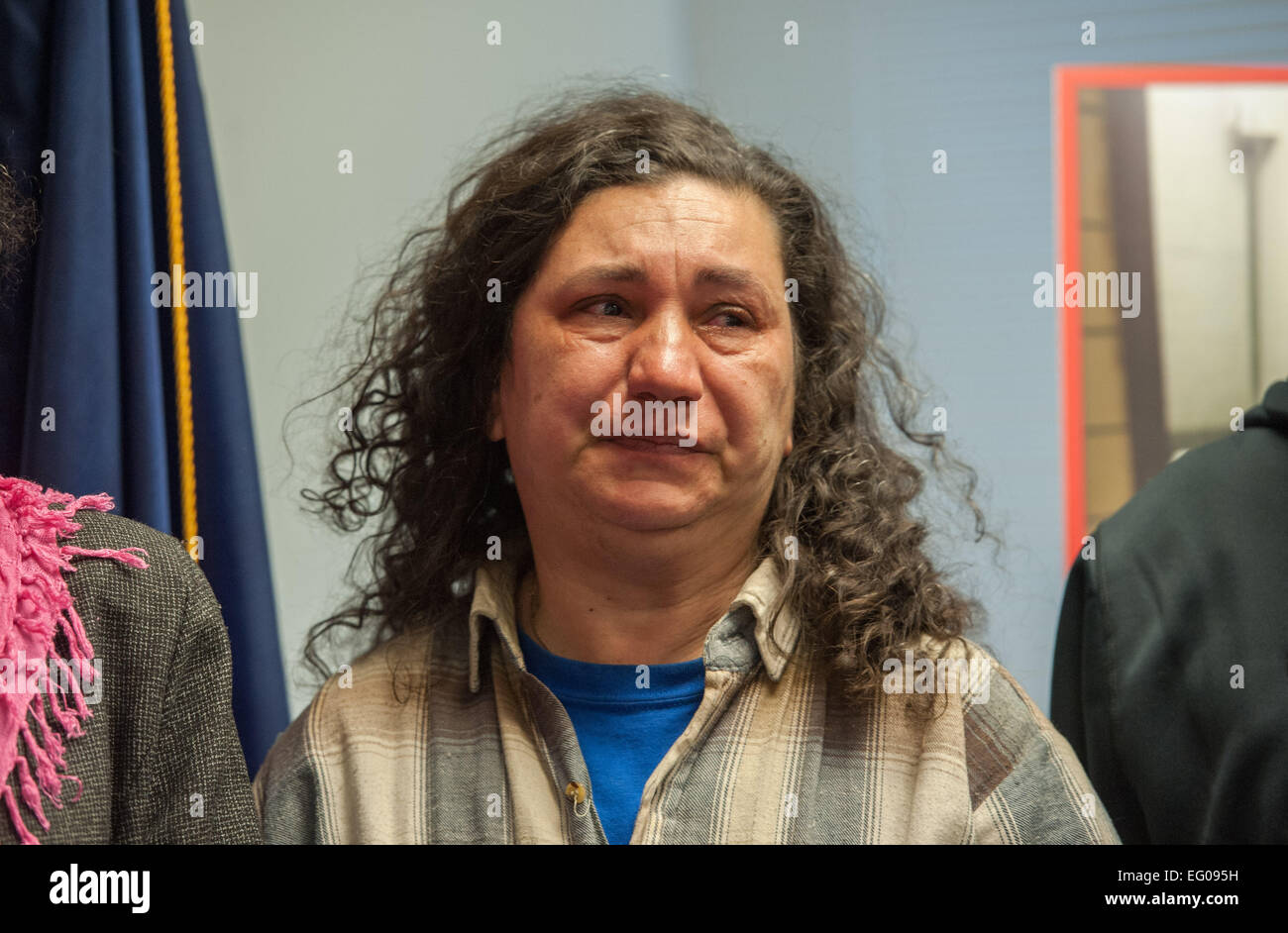 Manhattan, New York, USA. 12th Feb, 2015. Ann Valdez of The Gravesend