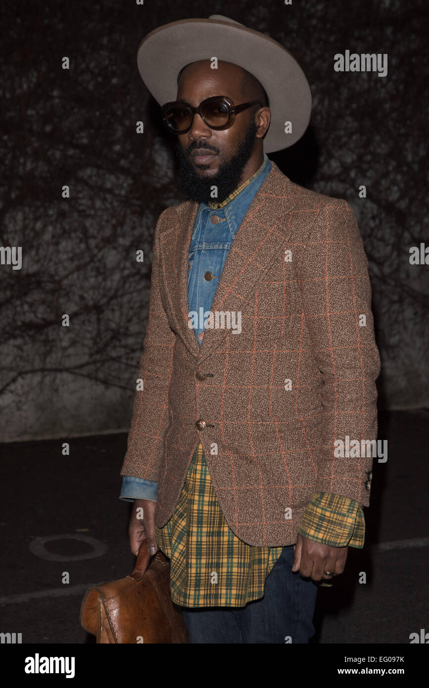 London, UK. 12th February, 2015. Ghost Poet attend as Labrinth hosts Raymond Weil Pre-BRIT Awards dinner at The Mosaica on February 12, 2015 in London. Credit:  See Li/Alamy Live News Stock Photo