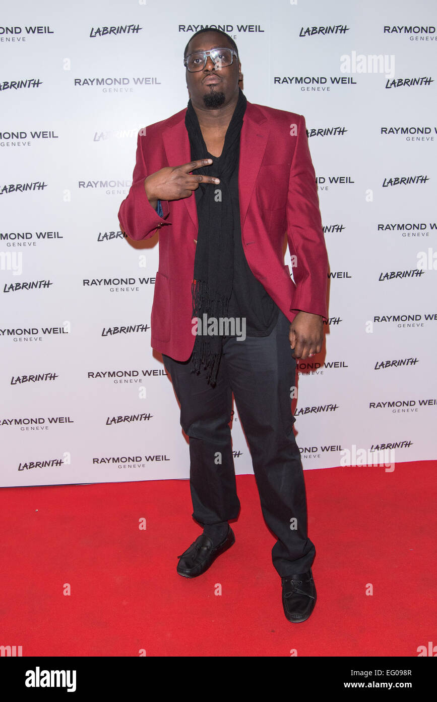 London, UK. 12th February, 2015. Sway attend as Labrinth hosts Raymond Weil Pre-BRIT Awards dinner at The Mosaica on February 12, 2015 in London. Credit:  See Li/Alamy Live News Stock Photo