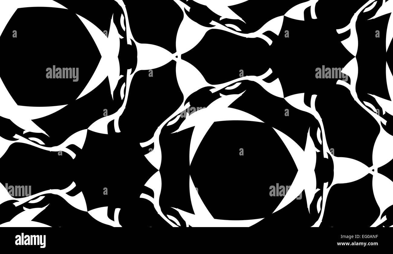 Black and white seamless geometric shapes background Stock Photo - Alamy