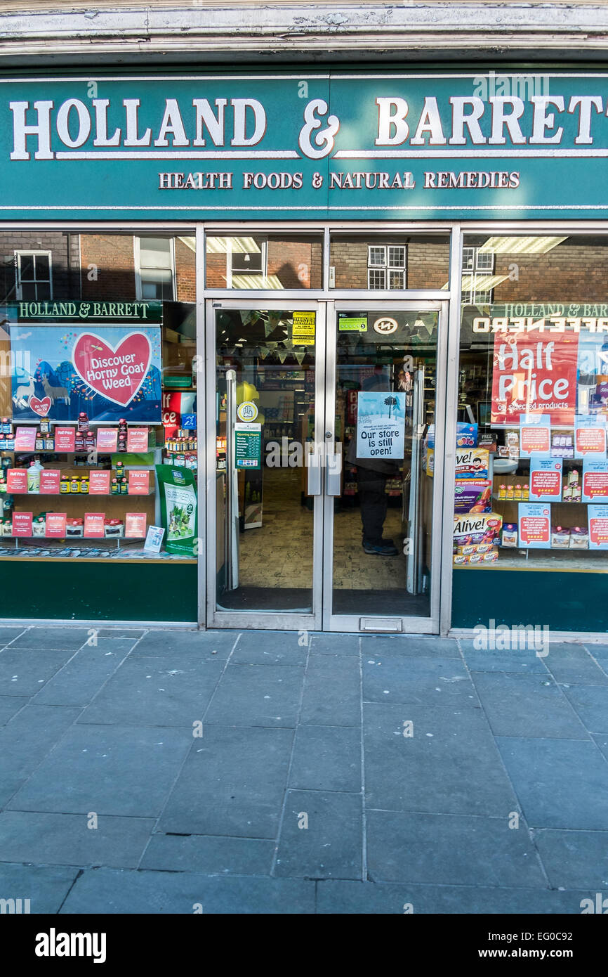 Holland & Barret in Salisbury Wiltshire Stock Photo Alamy