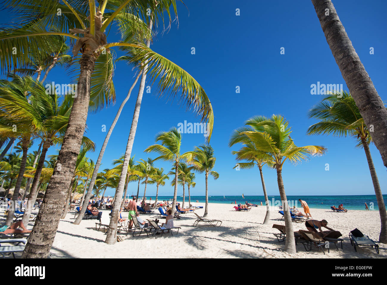 DOMINICAN REPUBLIC. Secrets Royal Beach adults-only resort at Punta Cana on the east coast. 2015. Stock Photo