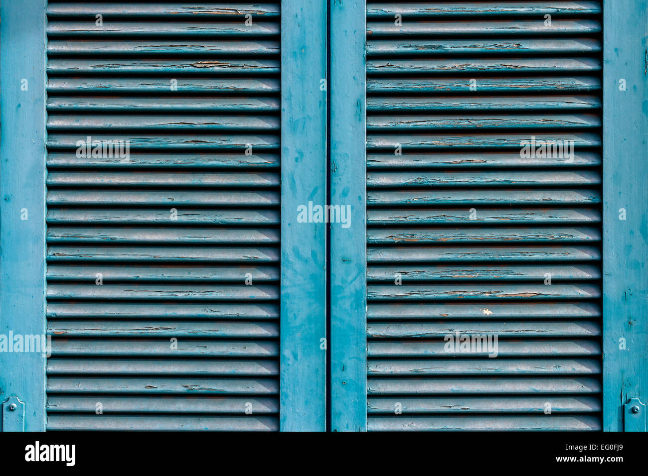 Closed Window Front View Front view of an old window closed, blue Stock Photo - Alamy
