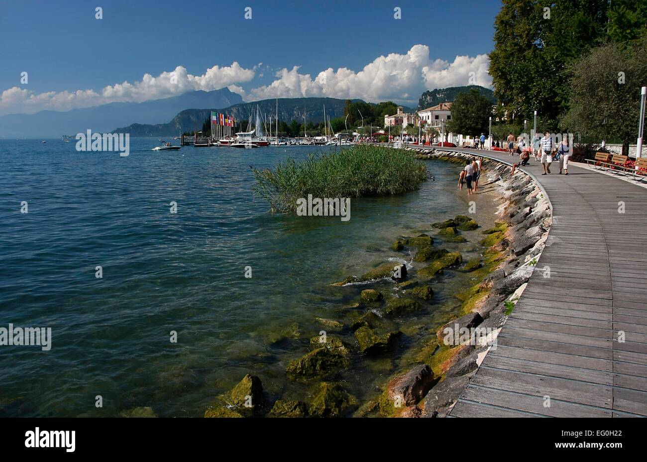 The waterfront of Bardolino invites you to sit down and relax. Lots of ...