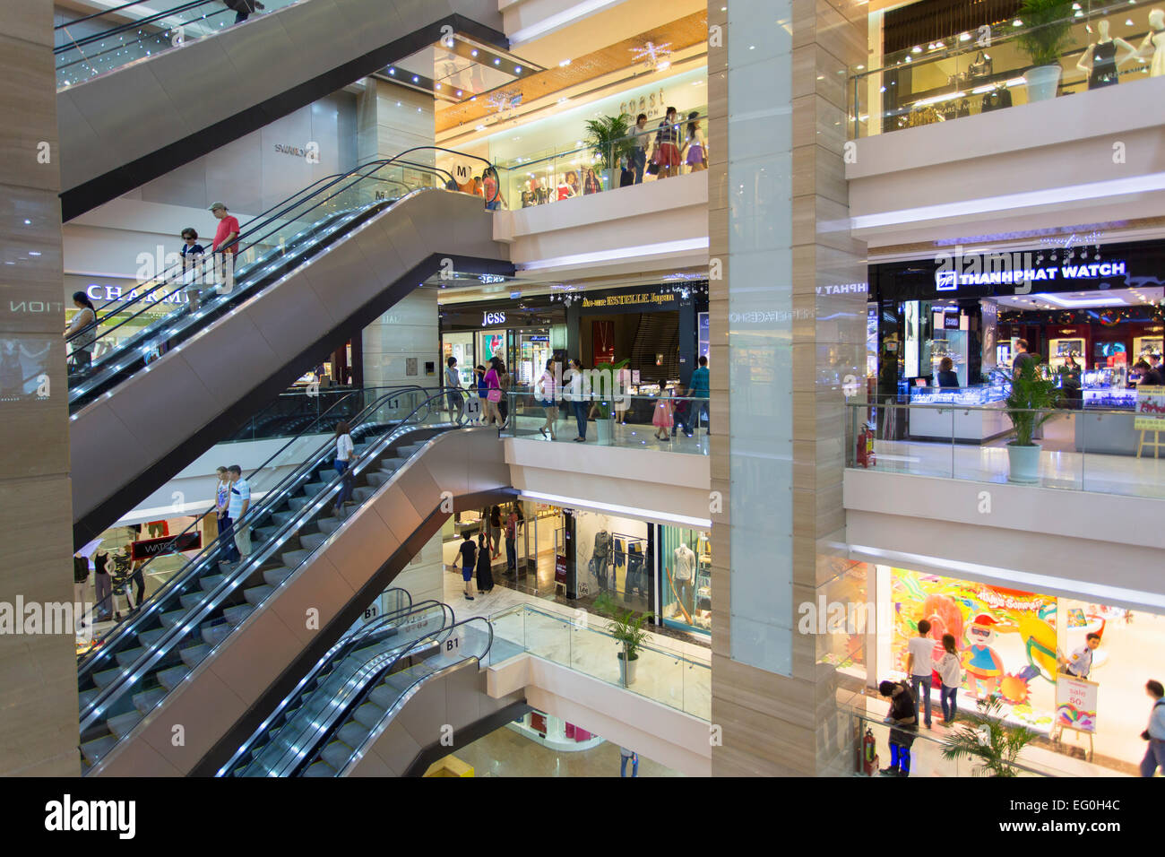 Vincom Centre Shopping Mall Ho Chi Minh City Vietnam Stock Photo