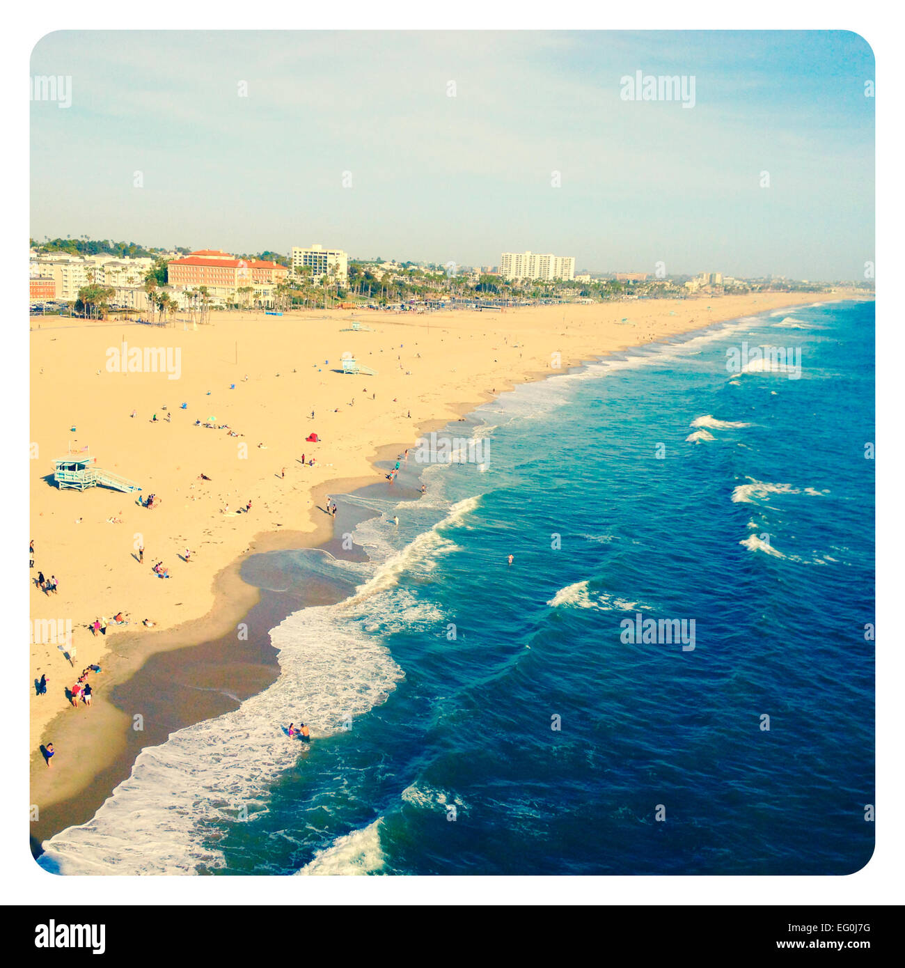 Santa Monica Beach, California, United States Stock Photo