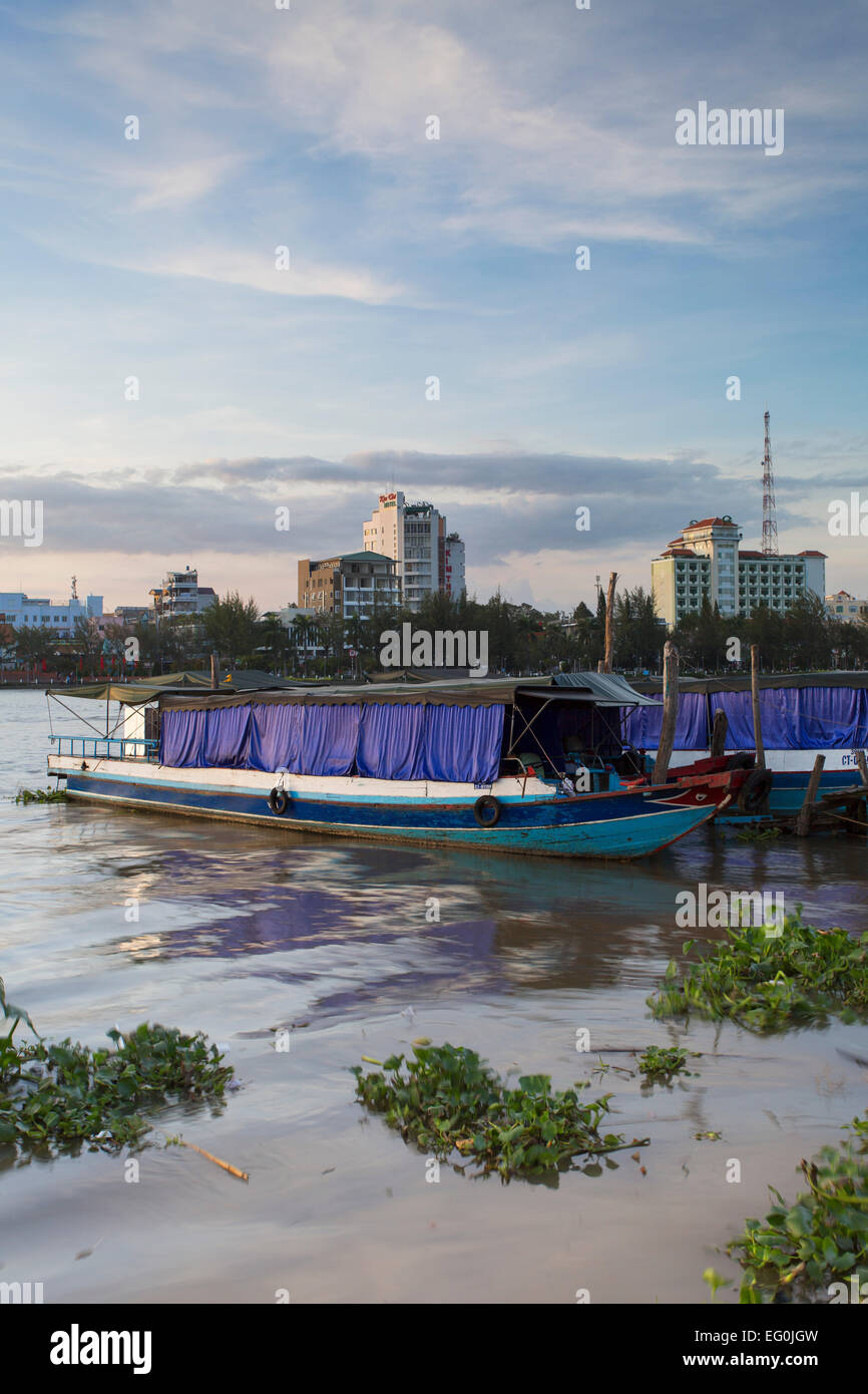 Boats on Can Tho River, Can Tho, Mekong Delta, Vietnam Stock Photo - Alamy