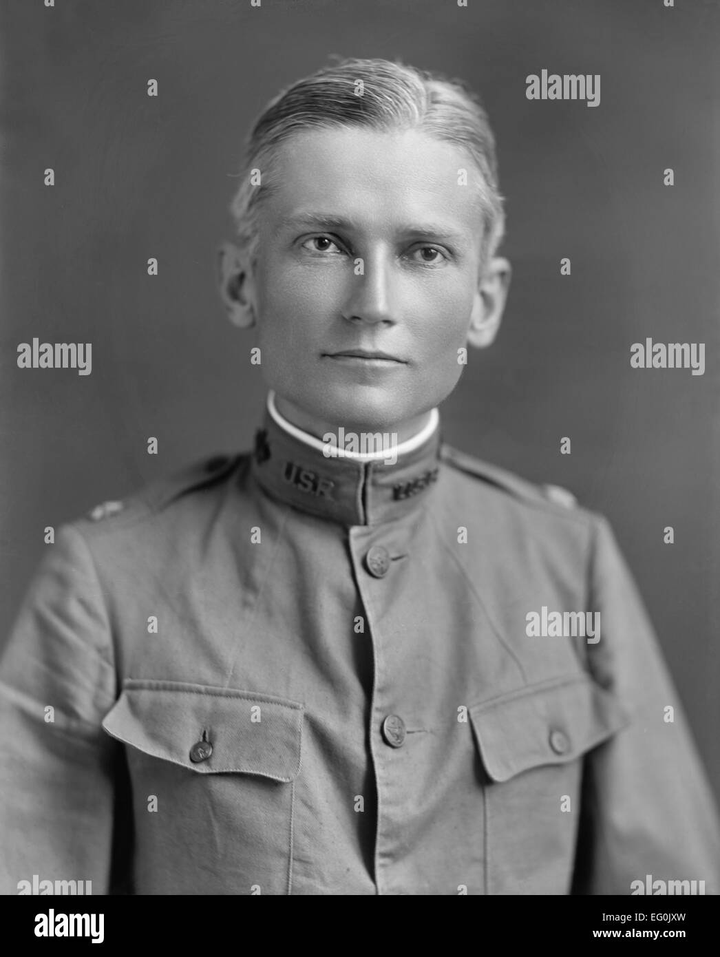 HIRAM BINGHAM III (1875-1956) American academic (here in 1916 as a Major in the US Army) who revealed the existence of Machu Picchu1911 Stock Photo
