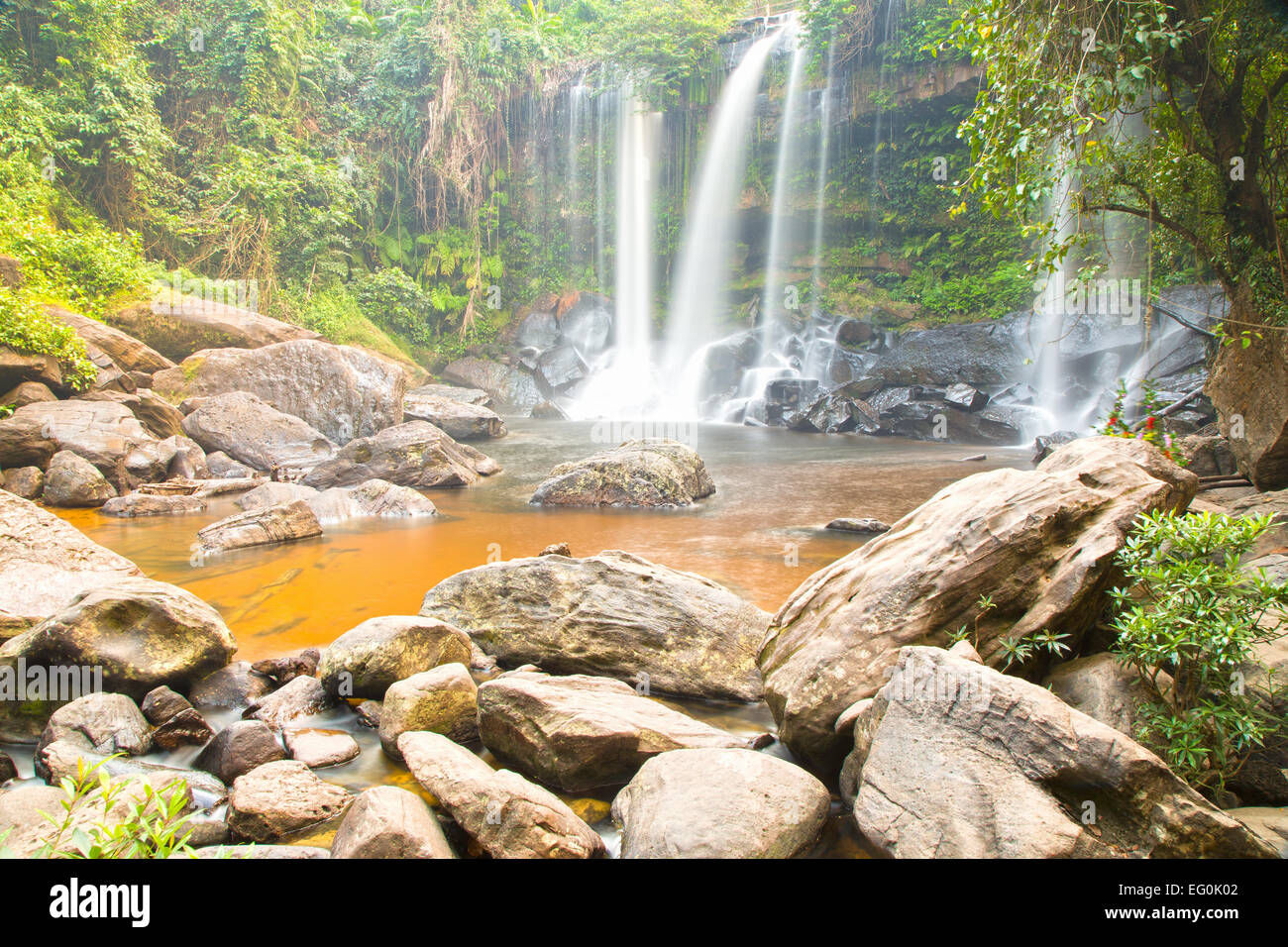 Phnom Kulen Waterfall, Cambodia Stock Photo - Alamy