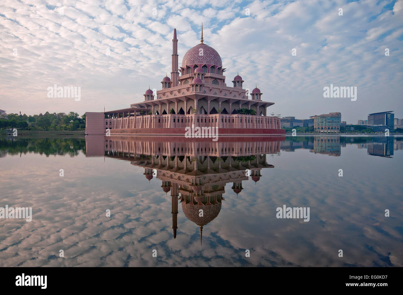 Malaysia, Putrajaya, Kuala Lumpur, Architecture Mosque Putra Stock Photo