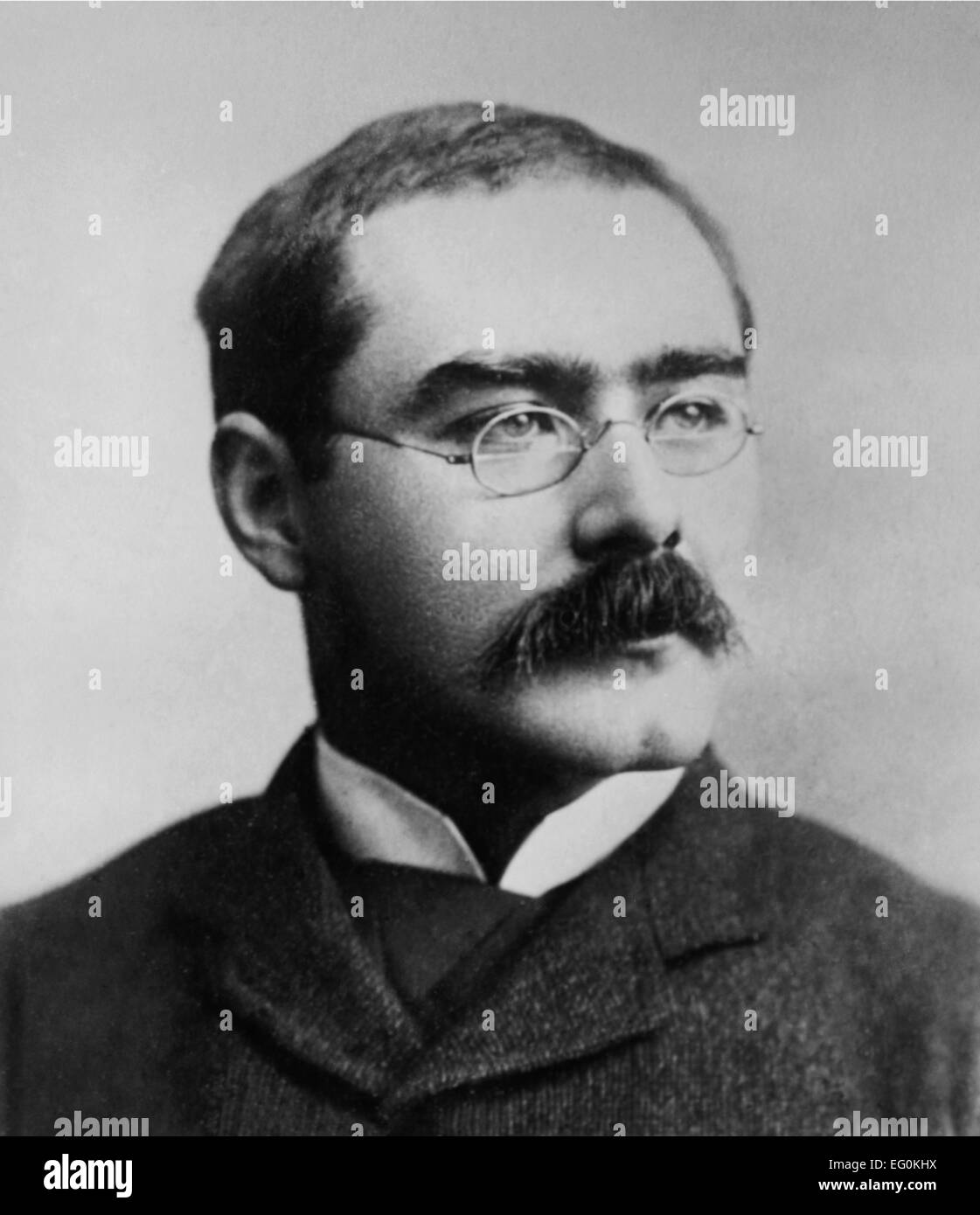 RUDYARD KIPLING (1865-1936) English writer about 1900 Stock Photo