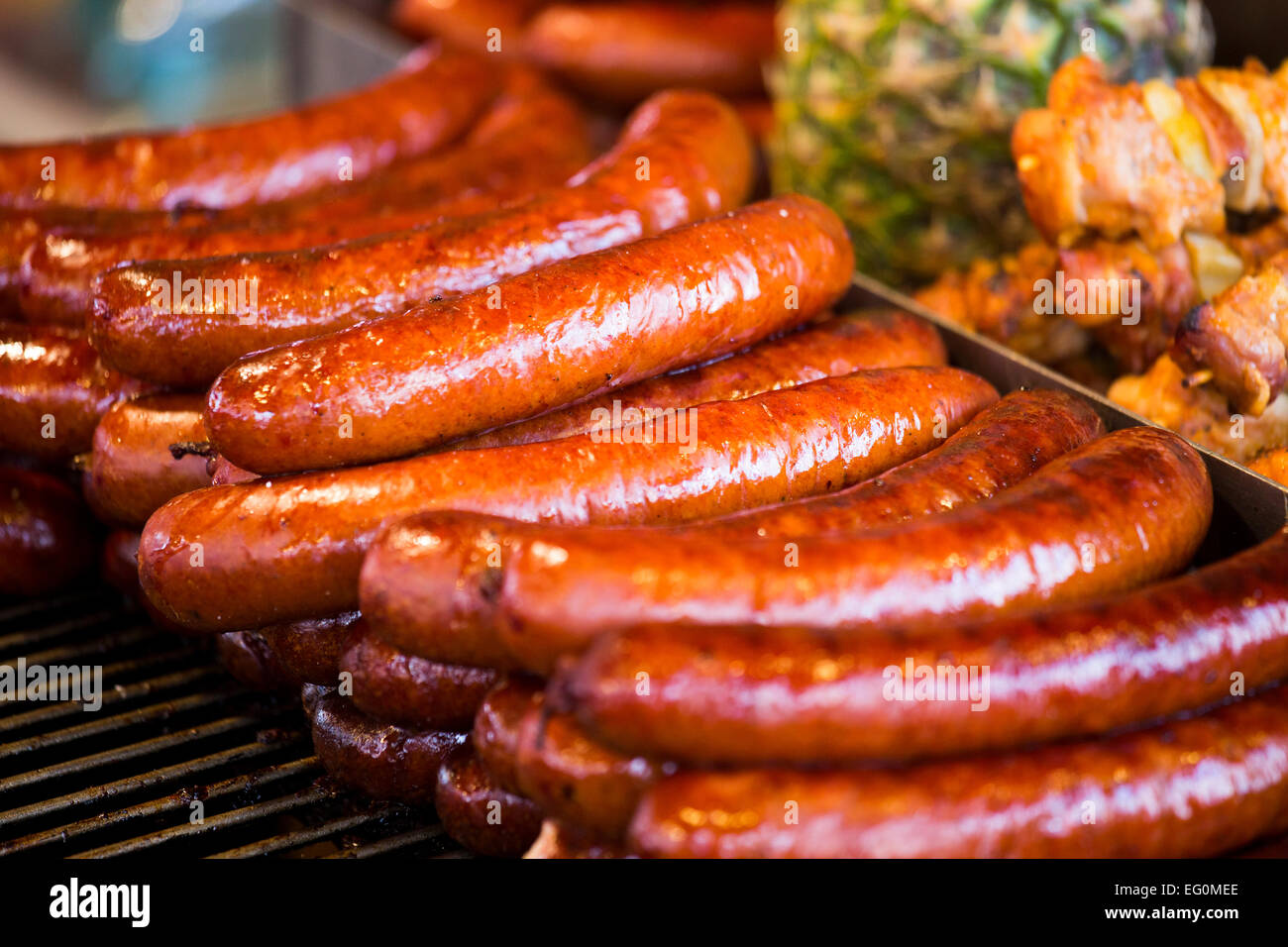 Download Sausages In Rynek Glowny In Old City Of Krakow Poland Stock Photo Alamy Yellowimages Mockups