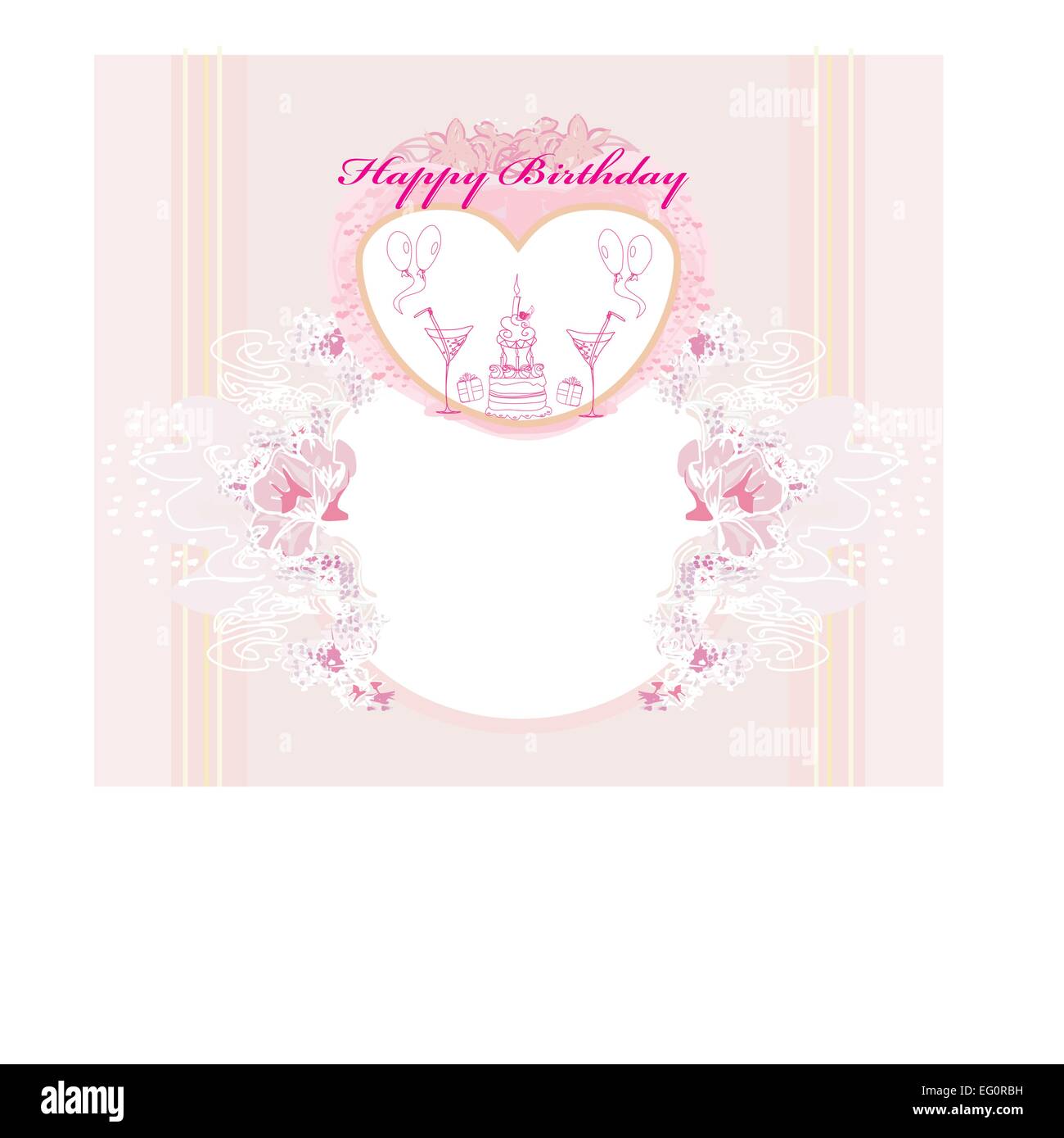 Happy Birthday Card Stock Vector Image & Art - Alamy