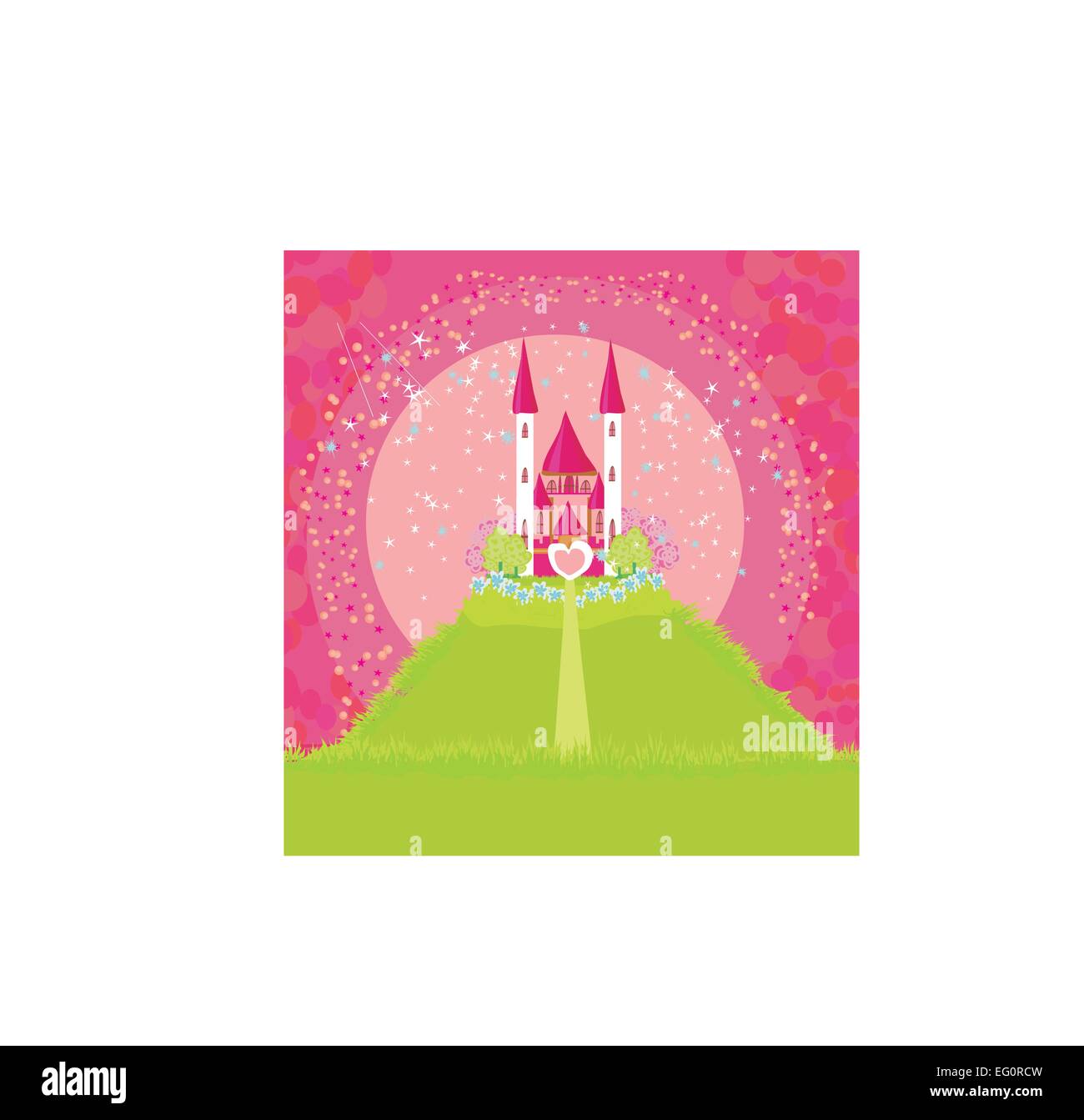 Magic Fairy Tale Princess Castle Stock Vector Image & Art - Alamy