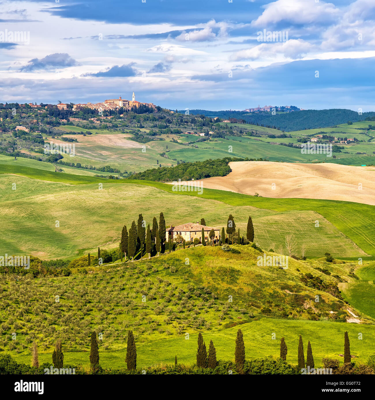 Tuscany at spring Stock Photo