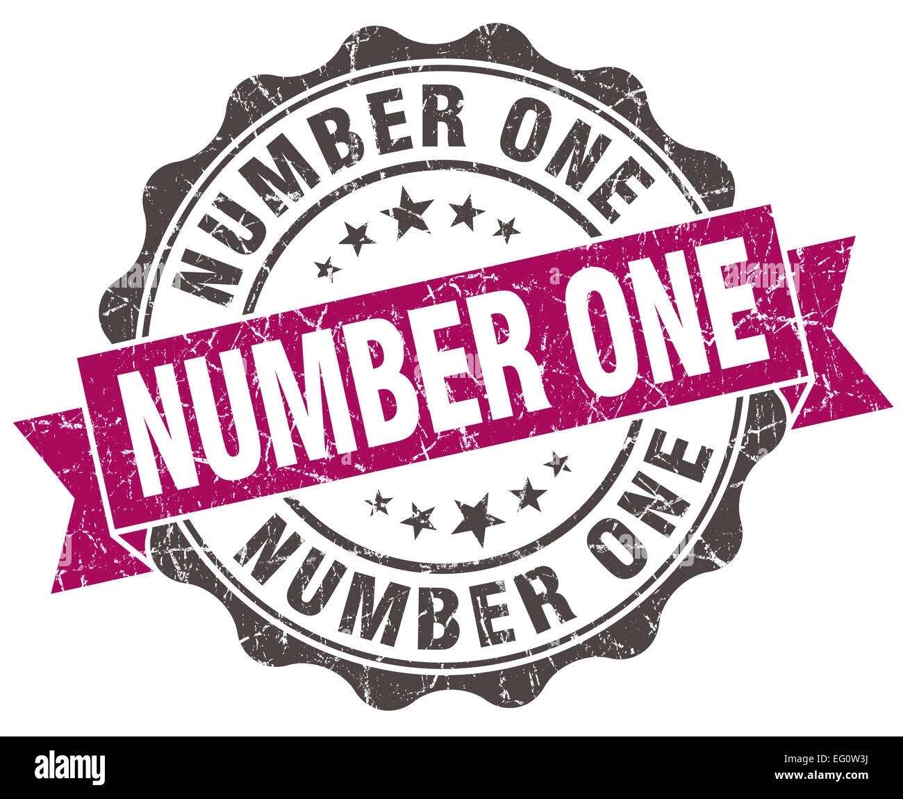 number one grunge violet seal isolated on white Stock Photo - Alamy