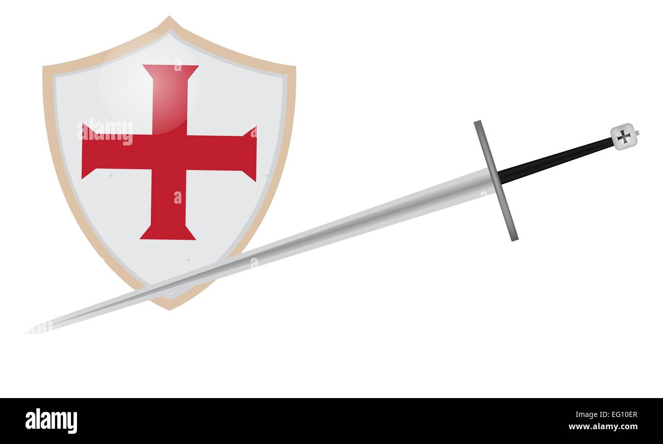 Medieval sword and shield hi-res stock photography and images - Alamy