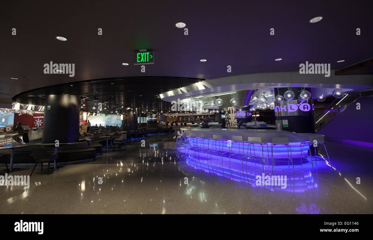 Drink LA  inside the Tom Bradley International Terminal at the Los Angeles International Airport. Stock Photo