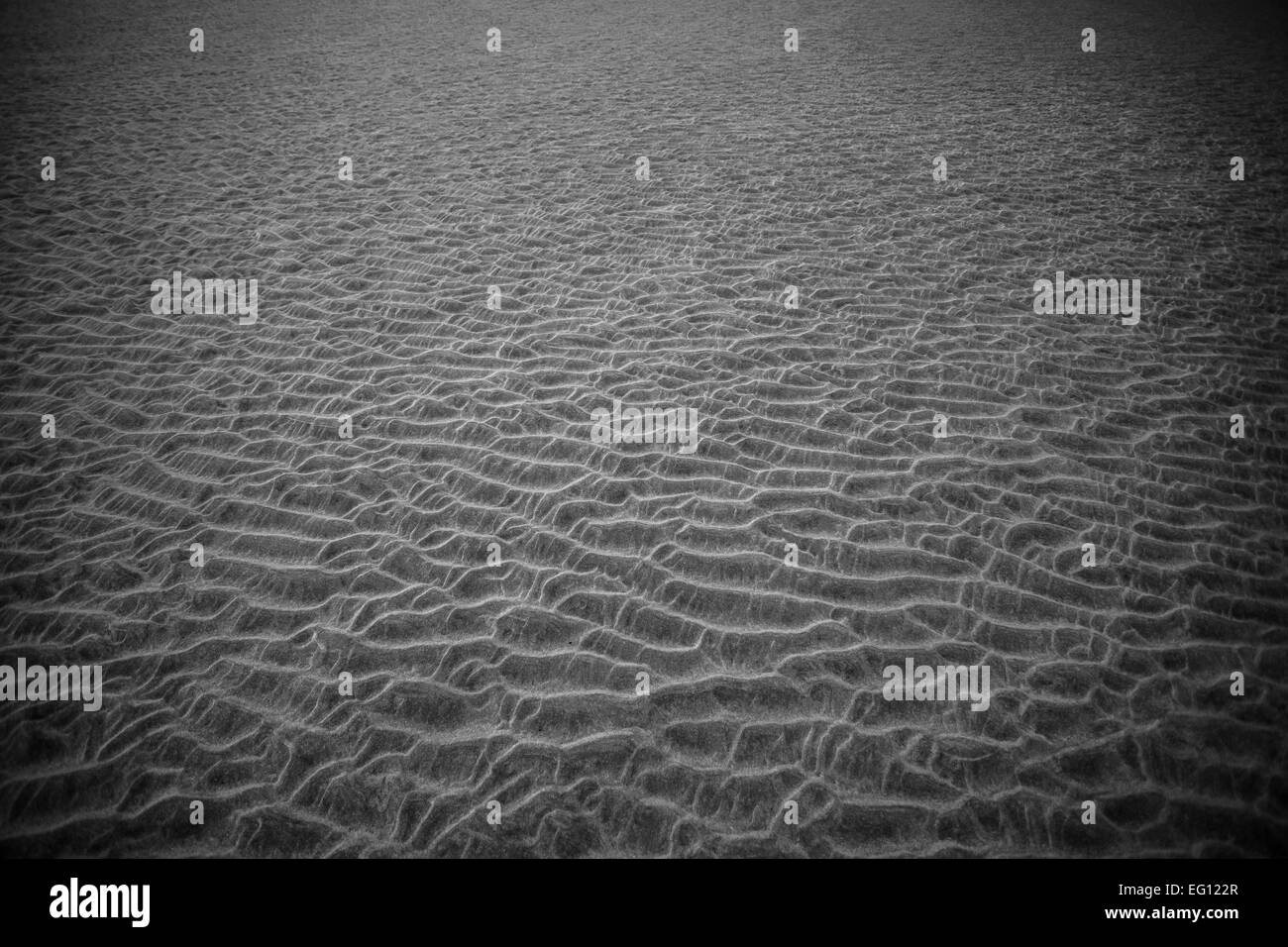 Sand ripples in black and white Stock Photo - Alamy