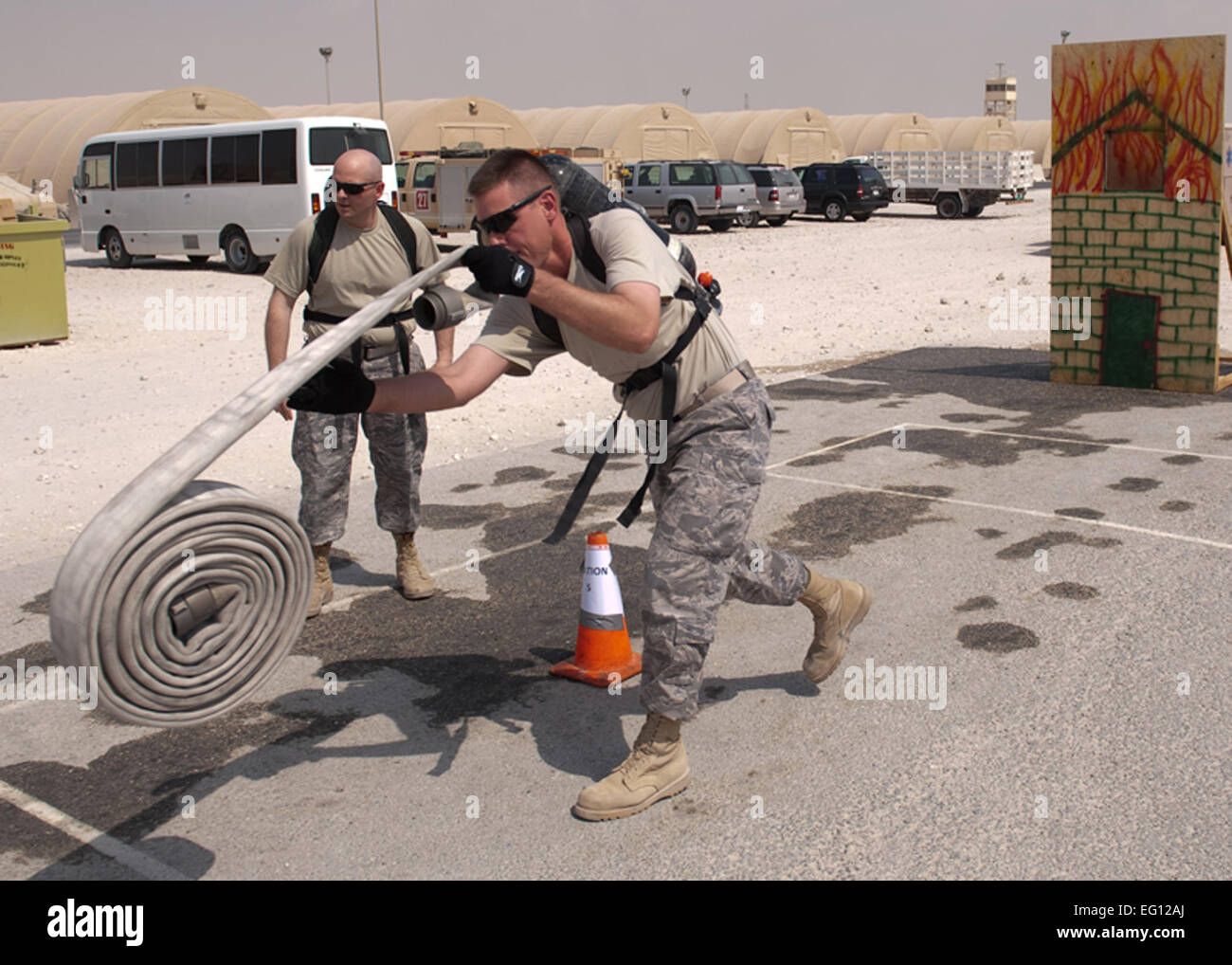 U.S. Air Force Lt. Col. Joel Gartner, 379th Expeditionary Logistics