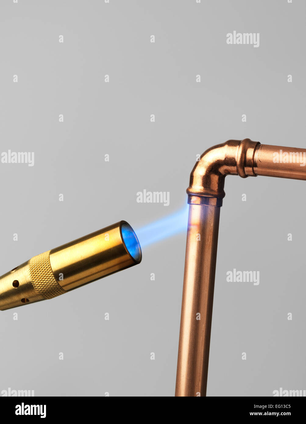 Copper pipe blow torch hi-res stock photography and images - Alamy