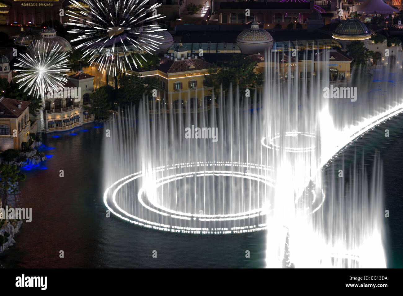 HOTEL CASINOS BELLAGIO FOUNTAINS SOUND LIGHT SHOW THE STRIP LAS VEGAS
