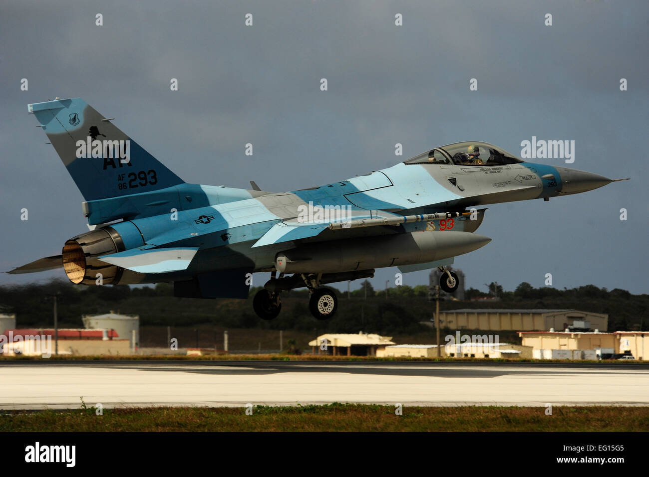 U.S. Air Force F16 Fighting Falcon aircraft assigned to the 18th Aggressor Squadron, Eielson
